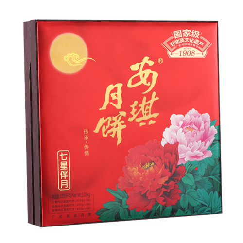 安琪七星伴月月饼1030g