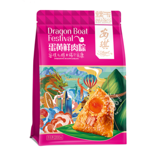 安琪粽子蛋黄鲜肉粽200g