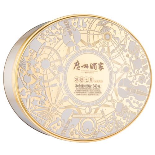 广州酒家冰炫七星冰皮月饼540g