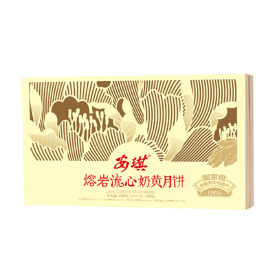 安琪熔岩流心奶黄月饼480g